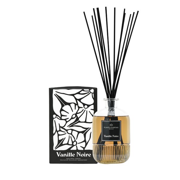 PLANTES&PARFUMS Namų kvapas su lazdelėmis "Vanille Noire", 450 ml