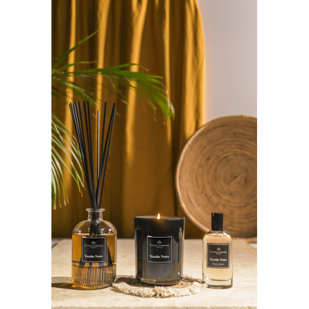 PLANTES&PARFUMS Namų kvapas su lazdelėmis "Vanille Noire", 450 ml