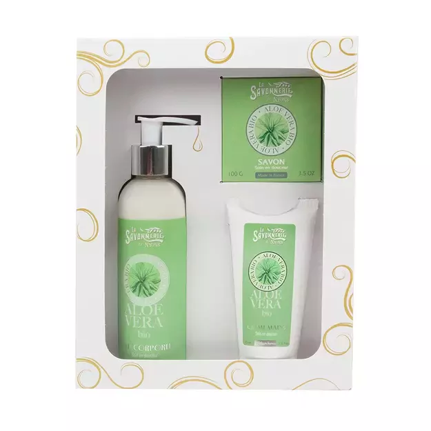 LA SAVONNERIE DE NYONS Kūno priežiūros rinkinys su alijošiumi "Aloe Vera BIO"