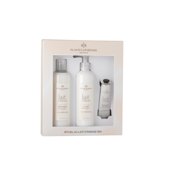 PLANTES&PARFUMS Kūno priežiūros rinkinys su asilės pienu "Lait D'Anesse"