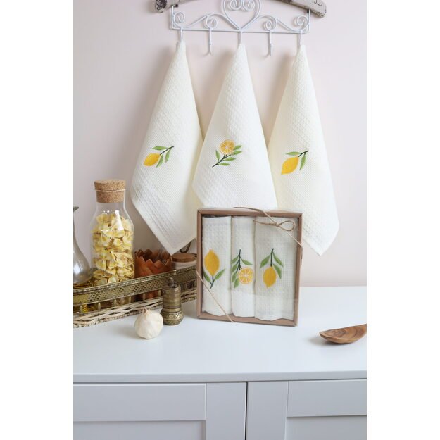 Virtuvinių rankšluoščių rinkinys "Citrinos“ 3 vnt 2