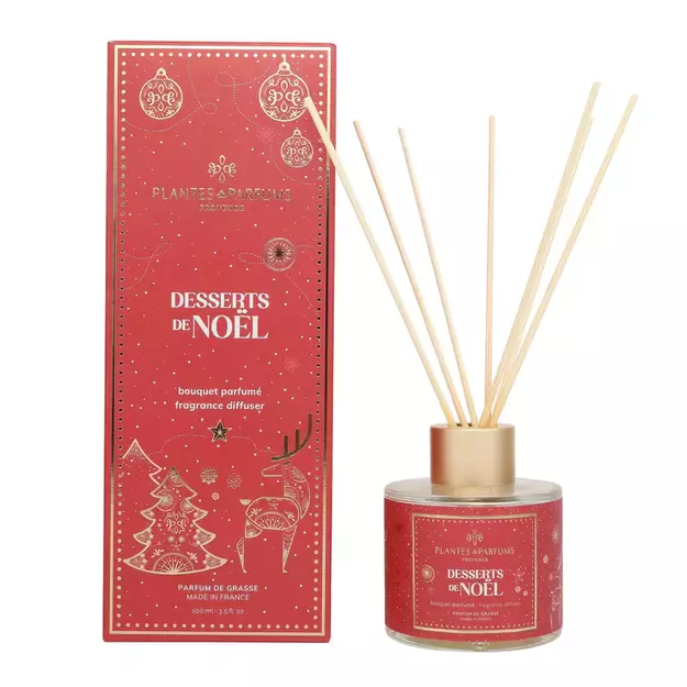 PLANTES&PARFUMS Namų kvapas su lazdelėmis “Desserts de Noël” 100ml