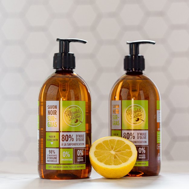 THEOPHILE BERTON 1867 Juodas Provanso muilas "Verveine", 500 ml 1