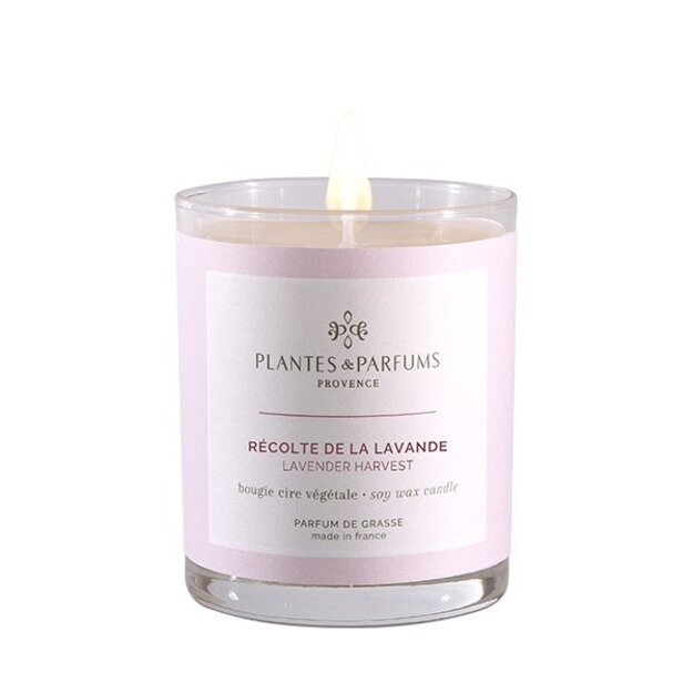 PLANTES&PARFUMS Augalinio vaško žvakė ''Récolte de la Lavande'', 180 g